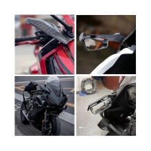 Carenado lateral universal ajustable para motocicleta con espejos para CBR650R R1 R6