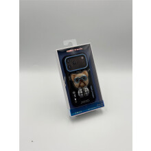 Nimmy Cool &amp; Cute 2.0 Little Rich Tycoon Dog Case with MagSafe Stand for iPhone 17 Pro 6.3" Black Blue - N-YJKM-CXZJZH-IP17-PRO-07