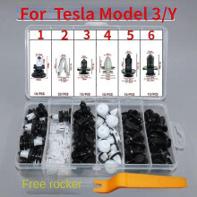 Juego de clips para el panel interior de la puerta y el guardabarros exterior del Tesla Model 3/Y - Repuestos de primera calidad