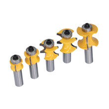 5Pcs 1/2in Shank Router Bit Half Round Bullnose Wood Milling Cutter for CNC Engraving Machine