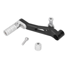 Klappbarer Schalthebel mit 18-mm-Bohrung, verstellbar, CNC-gefrästes Aluminium, Ersatzteil für CMX500 Rebel (2017–2021), Silber/Schwarz