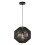 Searchlight Sospensione Contemporanea Vimini Acciaio Nero Tessuto 1 Luce E27 1