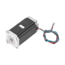Motor paso a paso 57 de 3 Nm de alta torsión con eje de 8 mm para fresadora CNC, 24 V, 4,2 A, 57HS11242B4D8, doble eje.