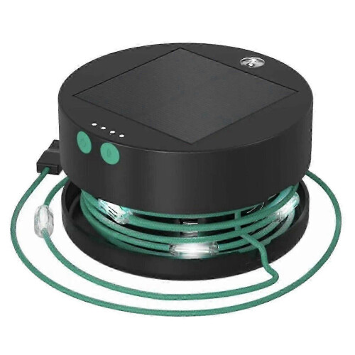 Luci a stringa solari per esterni con caricatore USB, lanterna LED portatile da campeggio