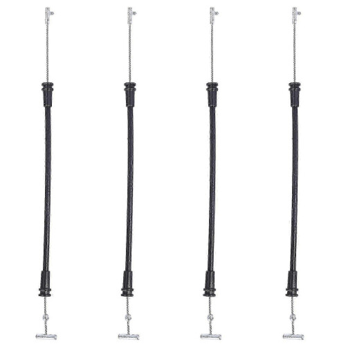 Smart Forfour 454 Front Exterior Door Handle Cable 4-Piece Replacement Set