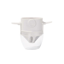 Opvouwbaar en herbruikbaar koffiefilter van roestvrij staal met standaard, draagbaar en milieuvriendelijk voor thuis, op kantoor en op reis.