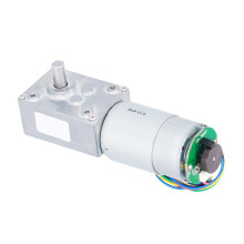 5840-555 Wormwielmotor met zelfvergrendelende snelheidsreductie, hoge koppel wormwielmotor met encoder, 470 RPM, DC 24V