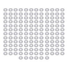Assortiment van 150 platte ringen, A2-70 roestvrijstalen bouten, vervangingsringen DIN125M5