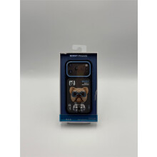 Nimmy Cool &amp; Cute 2.0 Little Rich Tycoon Dog Case with MagSafe for iPhone 17 Pro 6.3" Black Blue - N-KMLL-IP17-PRO-01