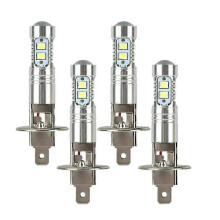 Set van 4 H1 LED-koplampen en mistlampen, 6000K, superhelder, 12V, 200W