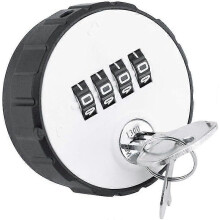 Beveiligd 4-cijferig combinatieslot met sleutelreserve, duurzaam, compact 26 mm van zinklegering.