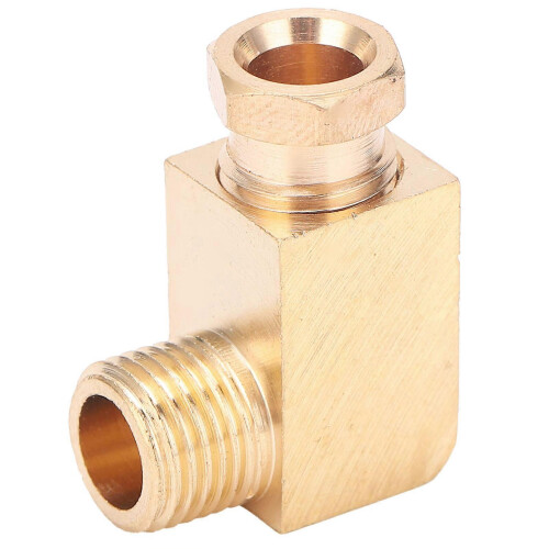 Oil Pipe Fitting Elbow Brass Rectangular Block Connector Adapter for Pipe ConnectionPL610 2