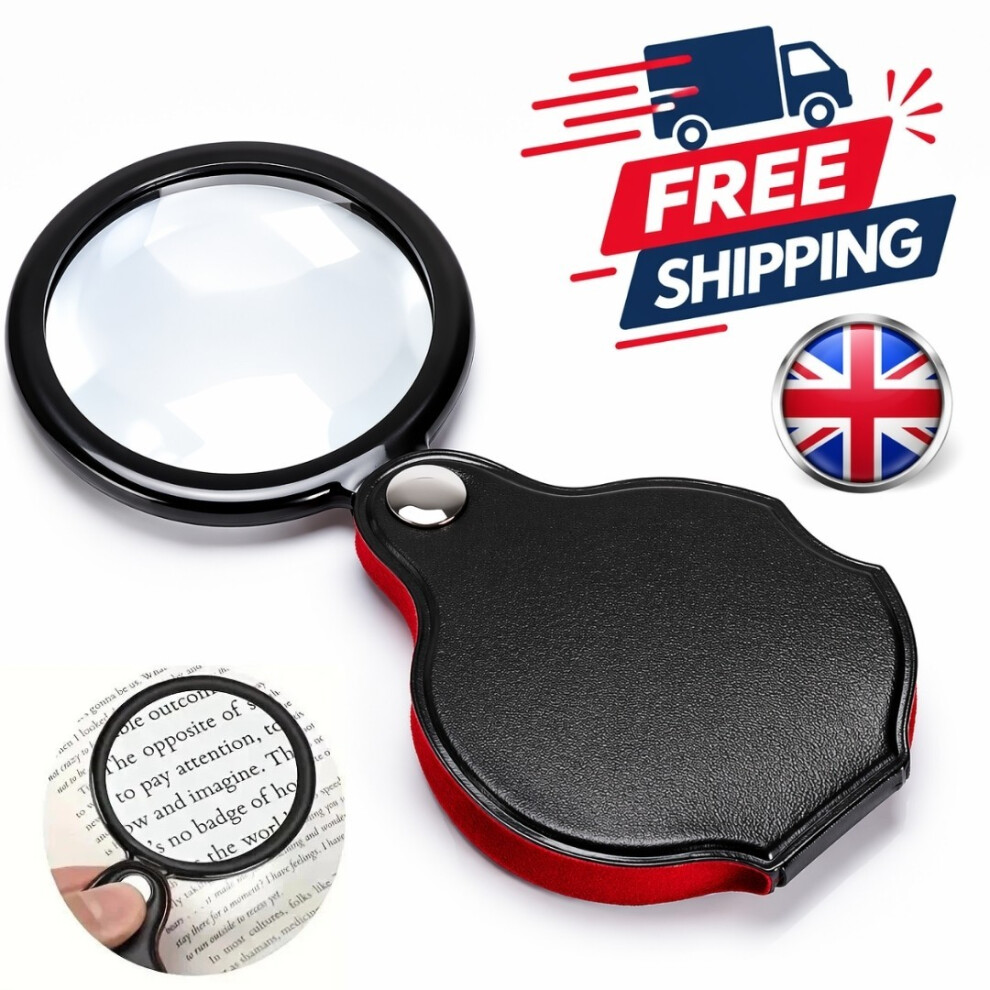 50mm 8x Magnifying Glass Handheld Aid Big Large Jewelry Reading Eye Glass Loupe*
