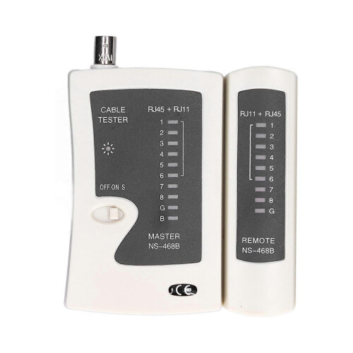 NS?468B(1088j) Network Cable Tester Rj45 Rj11 Line Meter Multiple Function Ergonomic Design DC 9V 1