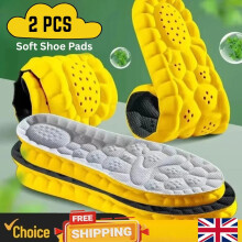 4D Cloud Sports Insoles Breathable Shock Absorbing Cushioned Shoe Inserts Pads