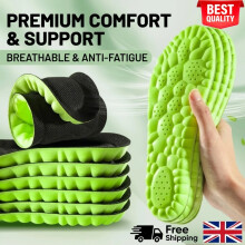 Memory Foam Shoe Insoles Unisex Arch Support Trainer Running Foot Comfort Insert