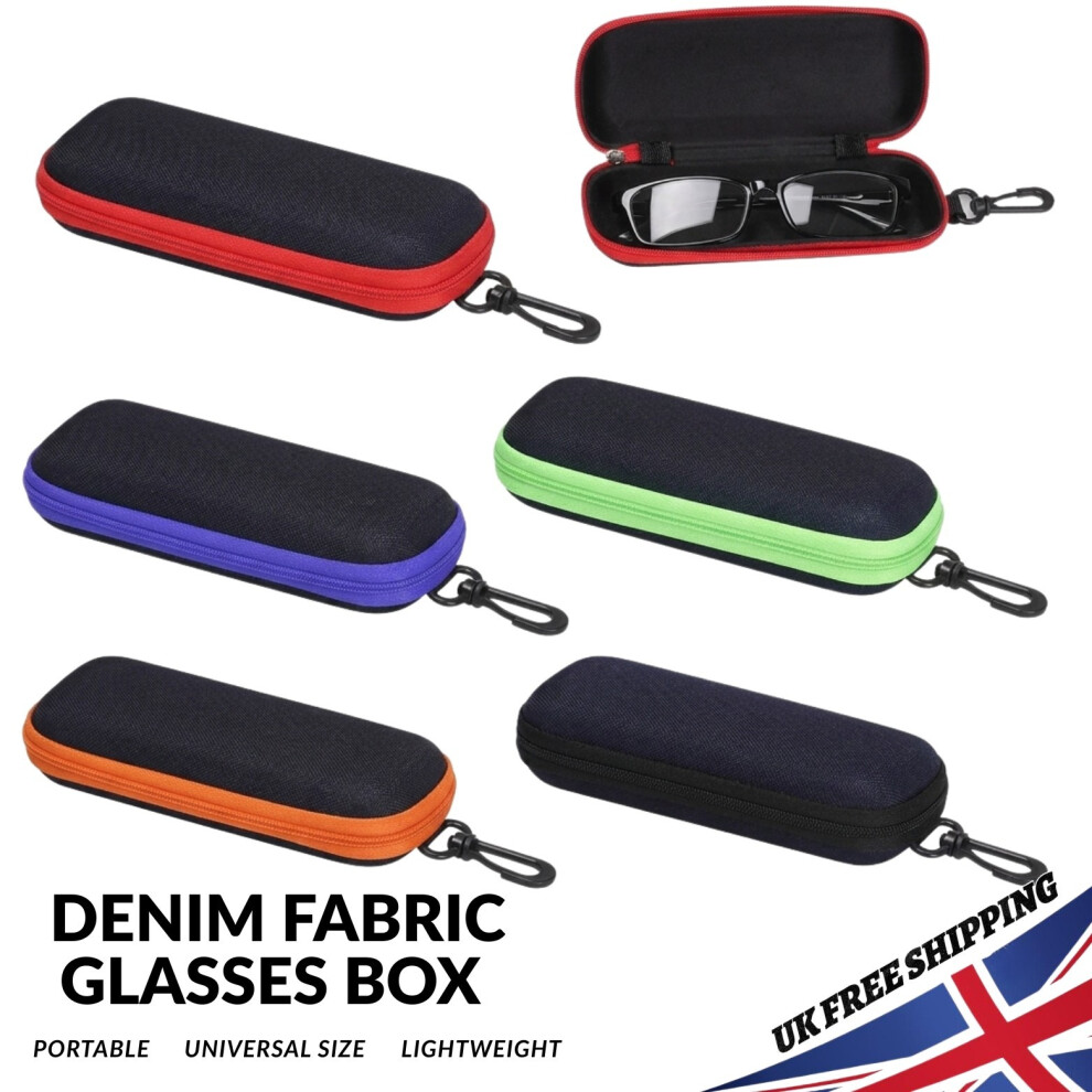 Portable Zipper Eye Glasses Hard Case Sunglass Reading Cover Box Protector Gift