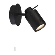 Plafoniera Contemporanea Sansone Acciaio Nero Policarbonato 1 Luce GU10