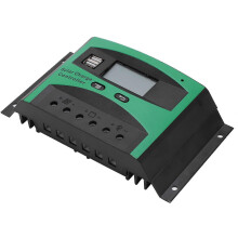 12V/24V zonne-laadregelaar fotovolta?sche zonne-laadcontroller met dubbele USB-poorten 30A