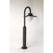 Lampione Vintage - Decò Texas Alluminio Grigio Policarbonato Led 9W 3000K
