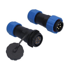 Luchtvaartstekker IP68 waterdichte connector mannelijk/vrouwelijk stootklem 380V SP205 pin