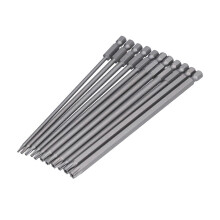 11Pcs Magnetic Screwdriver Bit Convenient Durable Efficient Impact Resistance Sturdy Long Drill Bit Set