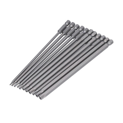 11Pcs Magnetic Screwdriver Bit Convenient Durable Efficient Impact Resistance Sturdy Long Drill Bit Set