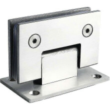 Scharnieren van 304 roestvrij staal voor douchedeuren en glazen vitrines, 180 graden draaibaar, geschikt voor beugels van 6-12 mm gehard glas.