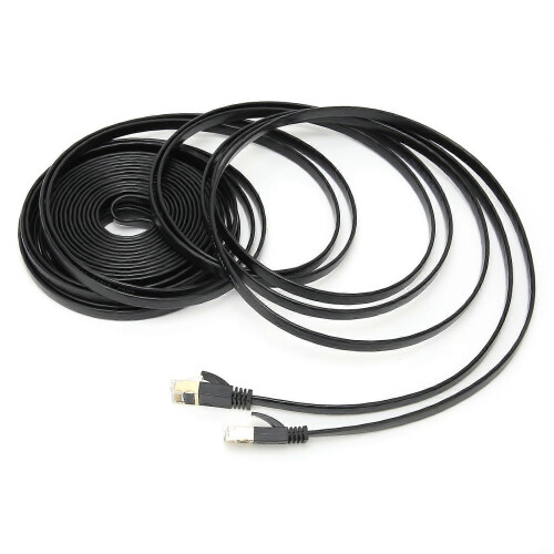 Network Cable 10 Gigabit Double Shielded CAT7 8?Core Twisted Pair Wire Computer Accessories15 Meter 1