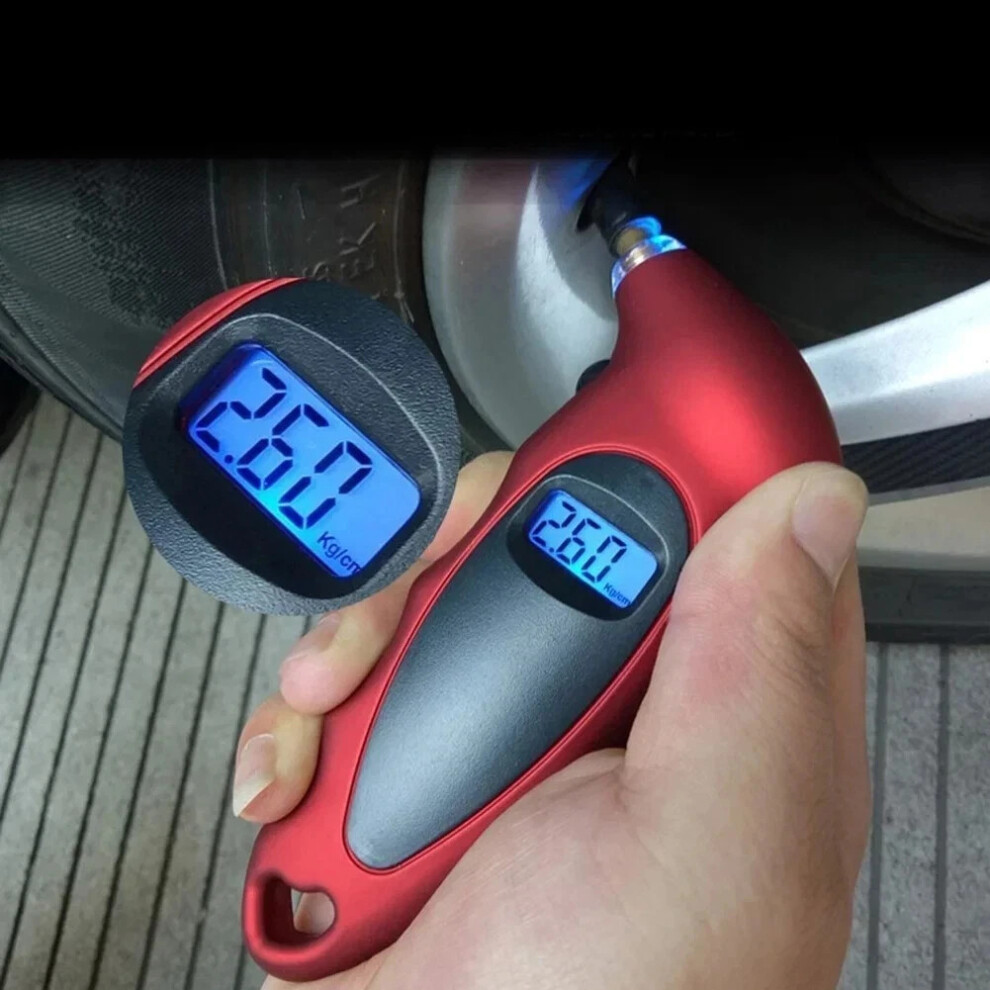 New Digital Tire Pressure Gauge Backlight Lcd Tyre Air Monitoring Meter 150Psi H 4048340918285