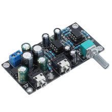 Módulo amplificador de audio de una sola fuente de alimentación de 2 canales, componente de placa de circuito 47
