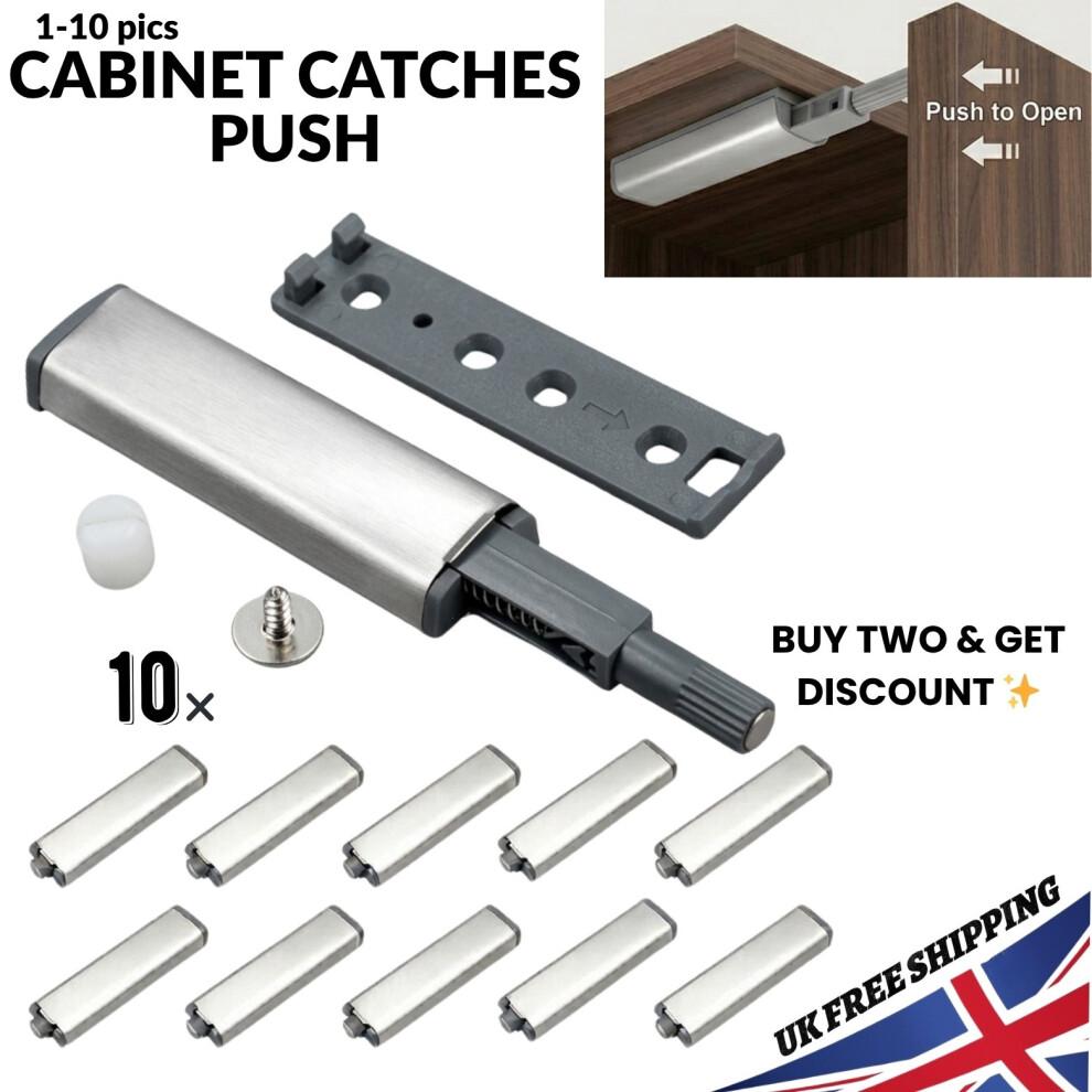 Push To Open System Damper Buffer Cabinet Drawer Hinge Heavier Catch Heavy Duty 4048340918254