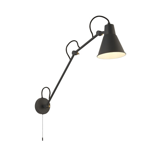 Searchlight Applique Moderna Swinf Arm Acciaio Grigio Oro 1 Luce E27