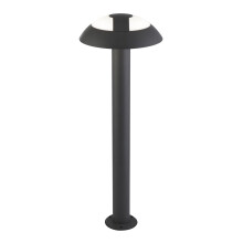 Paletti Moderno Mushroom Alluminio Grigio Policarbonato Led 15,3W 4000K 73cm