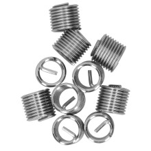 10 stuks schroefdraadinzetstukken mannelijk/vrouwelijk reduceermoer reparatiegereedschap roestvrijstalen draadbevestiging M18x2.51.5D
