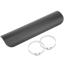 Universelle Hitzeschutzplatte für Motorradauspuffrohre, 2,0–2,76 Zoll