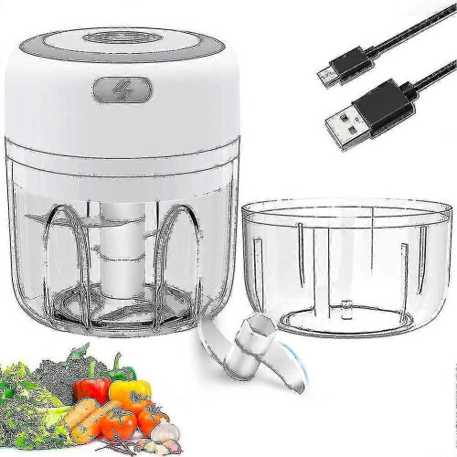 Electric Garlic Onion Chopper: Multi-Purpose Kitchen Tool, Compact & Easy Clean