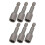 10Pcs Power Nut Driver Hex Magnetic Bit Set Socket Impact Drill Bits M8x48mm 1/4in ShankGrey 1