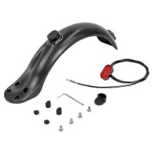 Electric Scooter Rear Mudguard Bracket with Tail Light & 4 Rubber Caps for Fender Screws (M365/Pro2/1S)