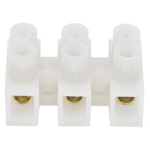 50 stuks klemmenblokstrip, vlamvertragend, doorsteekconnector, 10A, industri?le benodigdheden (3 ingangen, 3 uitgangen)
