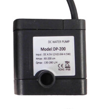 Mini-Wassernachfüllpumpe DP-200 mit 1/2-Zoll-Schwimmerschalter für Nano-Aquarien