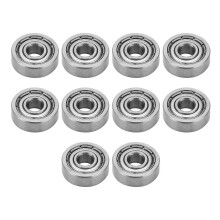 10 Stück Miniatur-Lager, Edelstahl, einreihig, Wälzlager, mechanisches Zubehör S604Z