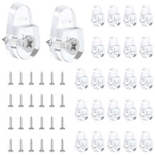 25er-Pack Spiegelbefestigungsclips für runde Glaswandspiegel, transparente Halteclips mit sicherer Wandhalterung