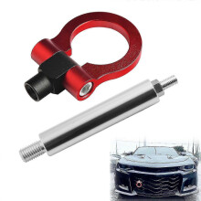 Gancho de remolque de metal duradero para parachoques delantero, repuesto para Chevrolet Camaro 2016+ | Accesorio decorativo para remolque