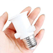 E27-auf-EU-Steckeradapter, 100–240 V Wechselstrom-Lampenfassungsadapter