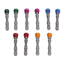 10Pcs Magnetic Circle Bit 1/4in SingleHead Color for Electric Screwdriver Pneumatic Drill