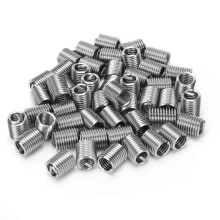 50 stuks schroefdraadinzetstukken mannelijk/vrouwelijk, reduceermoer reparatiegereedschap, roestvrij staal M5/16?18?2.5D