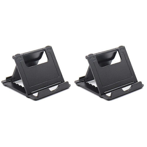 Double Folding Adjustable Tablet Stand for iPad, Portable Sturdy Desktop Holder Support