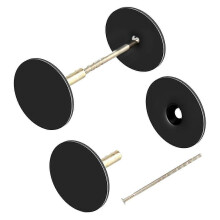 Set van 2 metalen afdekplaatjes voor deurgaten, vulplaatjes voor deurknop/slot inclusief schroeven.
