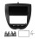 Cornice per autoradio 2 DIN con comandi DVD e navigatore, compatibile con CITROEN C1 2005-2014. 3